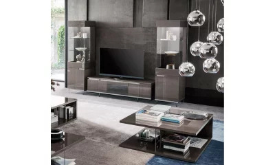 Комплект мебели в гостиную Alf Group Athena (Тумба ТВ + 2 витрины 1А) PJAT0683 + KJAT630