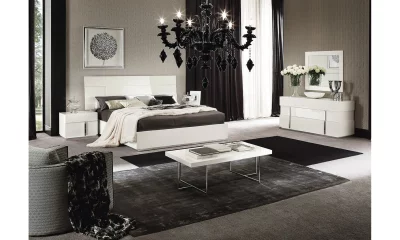 Комплект мебели в спальню Alf Group Canova (Кровать 160x200, 2 тумбы, комод) PJCV0140BI + KJCV125BI