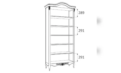 Шкаф Kreind Romantic Книжный R137H-K02-A R137H-K02-A