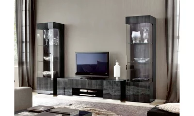 Комплект мебели в гостиную Alf Group Montecarlo (Тумба ТВ + 2 витрины 1А) PJMN0683 + KJMN630