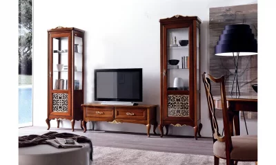 Гостиная Giorgio Casa Memorie Veneziane K10 (витрина 1 дверная 2 шт., тумба ТВ) antc9010