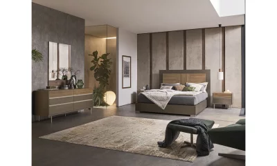 Комплект мебели в спальню Alf Group City Life (Кровать 160x200, комод, 2 тумбы) PJCY0151 +  KJCY125