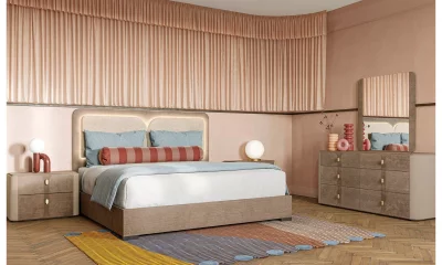 Комплект мебели в спальню Alf Group Hebe (Кровать 160x200, комод, 2 тумбы) PJHB0150 + KJHB125