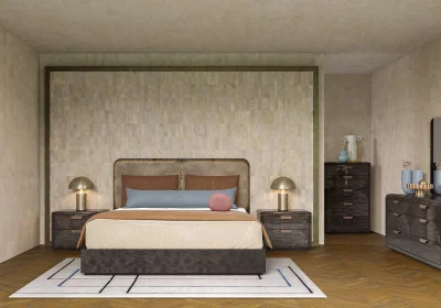 Комплект мебели в спальню Alf Group Montecarlo (Кровать 180x200, комод, 2 тумбы) PJNY0202 + KJNY125