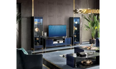 Комплект мебели в гостиную Alf Group Oceanum (Тумба ТВ + 2 витрины 1А) PJOC0683 + KJOC630