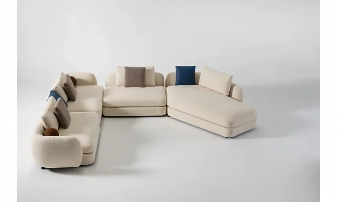 Диван угловой правый Homage Vogue VOGUE