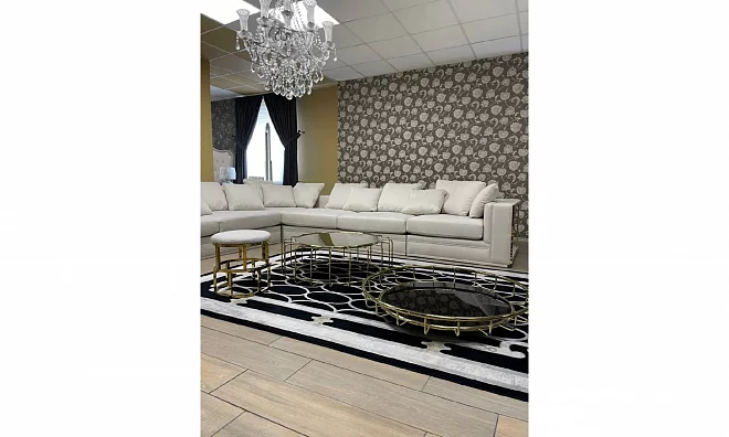 Комплект из 2-х журнальных столов и пуфа  BALHOME  HATILLA 428041