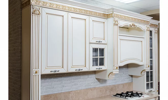 Stosa Cucine Dolcevita Кухня + Столешница+Мойка Бежевый\Золото P/expo