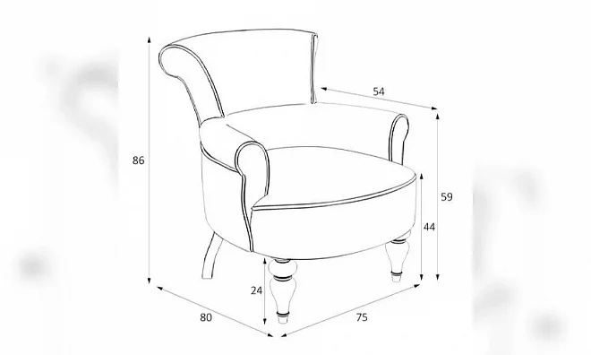 Кресло Kreind Перфетто M11-W-B14 M11-W-B14