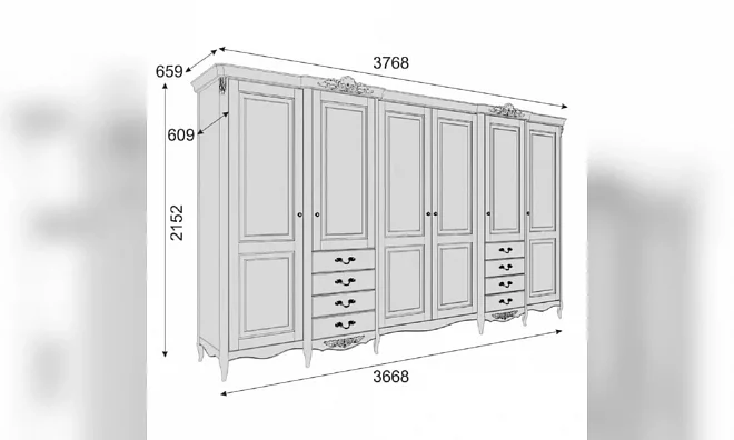 Шкаф Распашной Kreind Atelier Home APs626E-K04-S