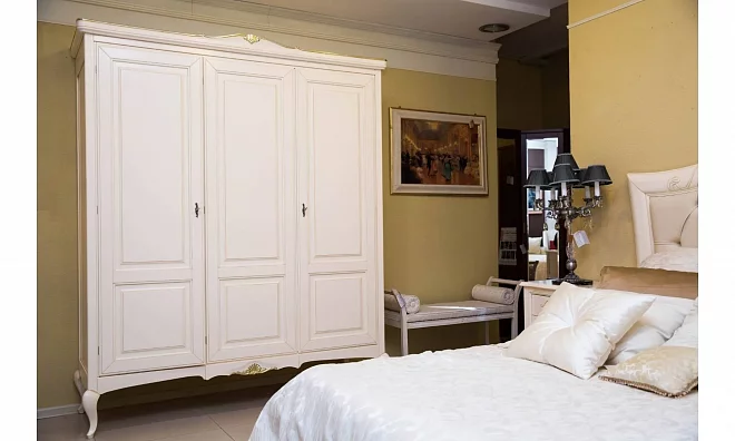 Комплект мебели в спальню Giogio Casa Memorie Veneziane (кровать, шкаф, тумбы, пуф, столик) 424682
