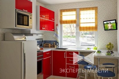 Как расставить мебель на маленькой кухне?
