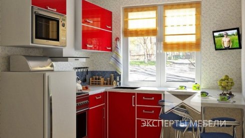 Как расставить мебель на маленькой кухне?