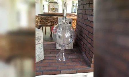 ваза стеклянная