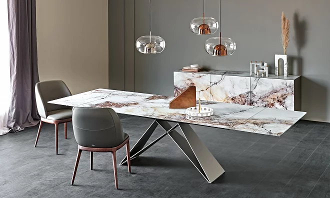 Стол обеденный Premier Crystalart Drive Cattelan Italia ant367870