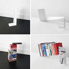 Полка, создающая книжные скульптуры