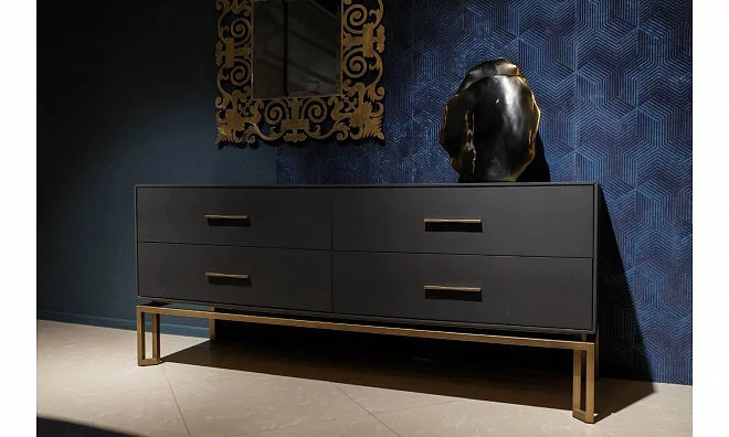 Комод TOSCONOVA ORO CON BASE IN METALLO ORONCO