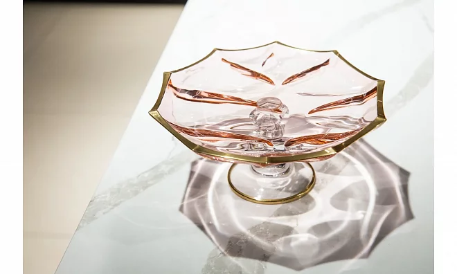 Конфетница VETRERIE DI EMPOLI  ROSA BO-0032S1