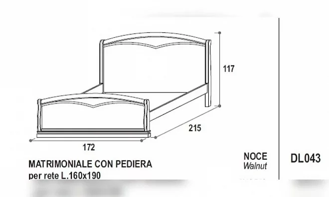 Кровать Villanova Aurora 11 DL043+DL045