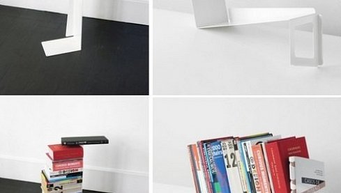 Полка, создающая книжные скульптуры