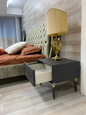 Тумба Прикроватная Lorenta Grey Turkey 3200385202