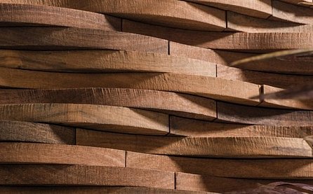 Wood Duna — деревянная мозаика с  3D-эфектом