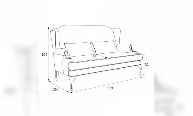 Софа Kreind Френсис M14-Bn-0589 M14-BN-0589
