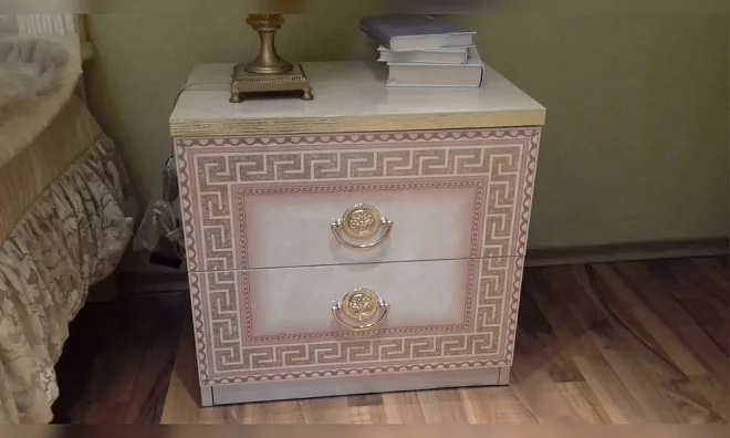 Спальня Camelgroup Aida К-Кт: Кровать 180, Тумба, Комод, Зеркало, Шкаф 4А V921