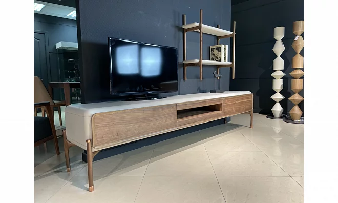 Тумба ТВ (SET)+ 2 навесные полки Homage Diamond 434235