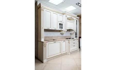Stosa Cucine Dolcevita Кухня + Столешница+Мойка Бежевый\Золото