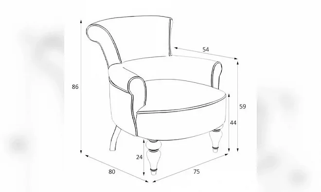 Кресло Перфетто M11-B-B12